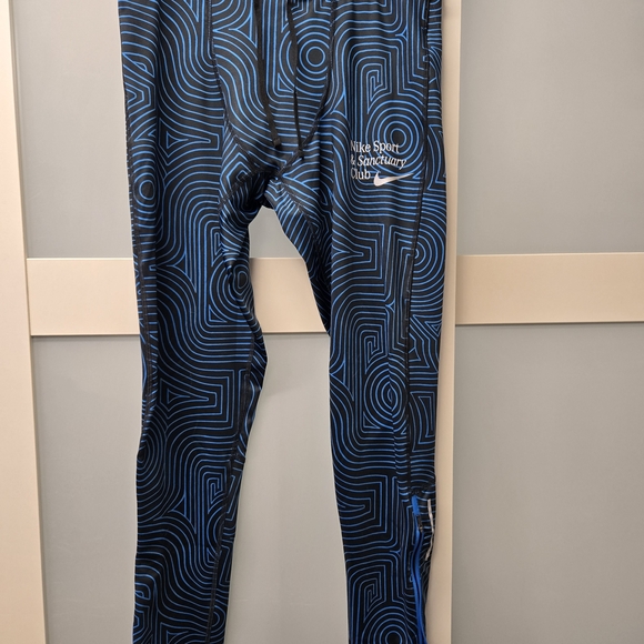 Nike Dri-Fit Blue Challenger Sanctuary Men's Large Tights - Picture 1 of 10